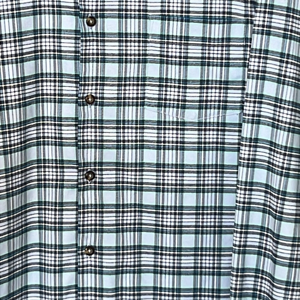 Peter Millar Men’s Crown Sport Plaid Button Down Short Flannel Blue Size XL - Picture 10 of 11